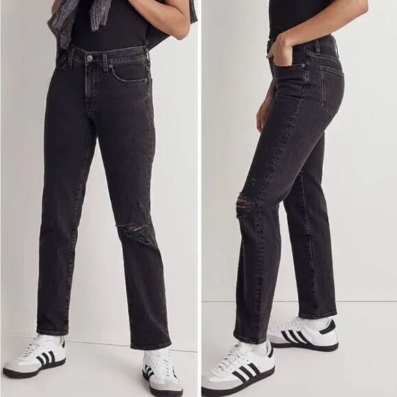 NEW Madewell The Mid-Rise Perfect Vintage Straight Jean in Rosella Wash,, 24 - Picture 2 of 16